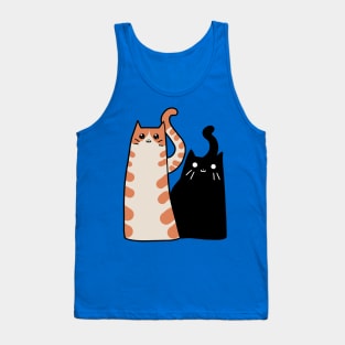 Tabby Cat and Black Cat Tank Top